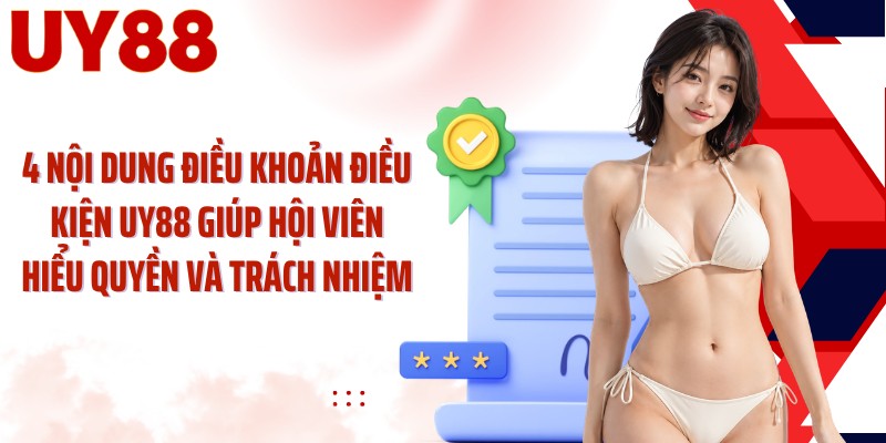 4 nội dung điều khoản điều kiện UY88 giúp hội viên hiểu quyền và trách nhiệm