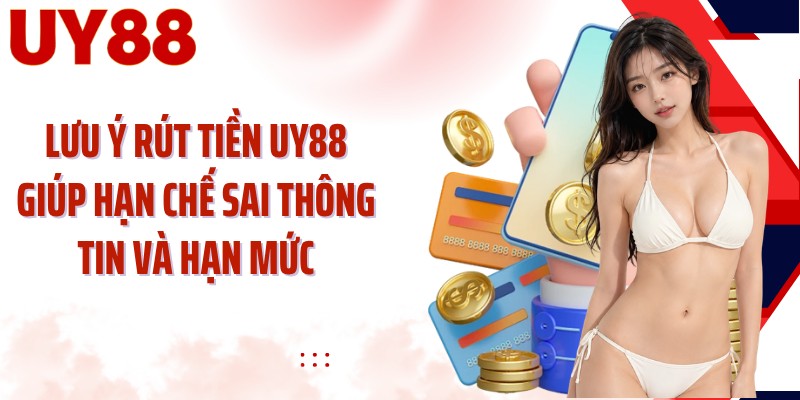 Lưu ý rút tiền UY88 giúp hạn chế sai thông tin và hạn mức
